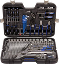 Projahn Werkzeugkasten, Schwarz/Blau/Silber, 39048201 Industrie-Werkzeugkoffer Universal metrisch 122-tlg, /Werkzeug Set - umfangreiches Sortiment