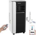 Echos Klimaanlage, Schwarz/Weiß, ® Mobile 9.000 BTU mobil mit Abluftschlauch, Wi Fi & Fensterabdichtung, Luftentfeuchter & Ventilato