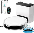 LEFANT Saugroboter, 7.9 cm, Weiß/Schwarz, M350 Staubsauger Roboter mit Absaugstation, mit Flaches Design, No-Go-Zone
