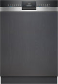 SIEMENS SN53ES04TE Geschirrspüler, SN53ES04TE, 60 cm, Edelstahl, Schwarz/Silber