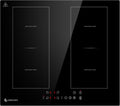AMZCHEF Kochfeld, 7200 W, 60 cm, Schwarz, Induktions mit Zwei Flexzonen, 4 Zonen Induktionskochplatte mit Boost-Funktion und 9