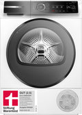 Bosch Wärmepumpentrockner, 9 kg, Weiß/Schwarz, WQB245B40, Stiftung Warentest GUT (2, Serie 8 Smarter, AutoDry Sensorgesteuerte Trocknung