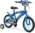 Toimsa Fahrrad, 14 Zoll, Blau/Schwarz, Stitch (4/6 Jahre)