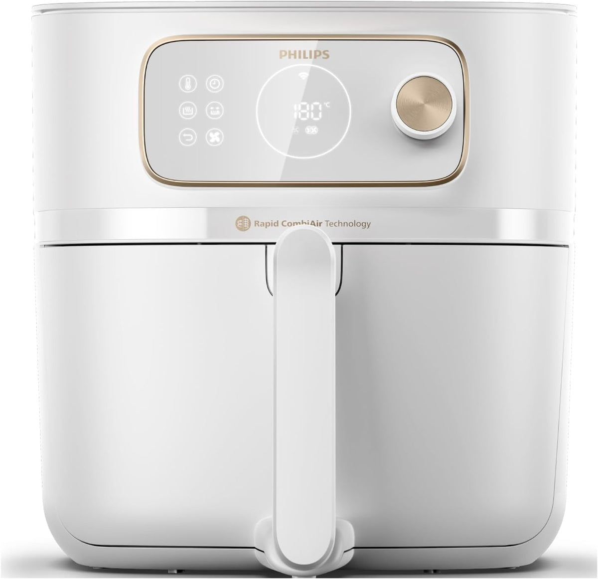 Philips Heissluftfritteuse, 8,3 l, 2 kg, Weiß, Airfryer Combi 7000-Serie XXL - , 22-in-1-Heißluftfritteuse, WiFi-Verbindung