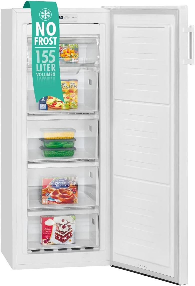Bomann Gefrierschrank, 155 Liter, Weiß, ® Nofrost freistehend Tiefkühlschrank Nutzinhalt, No Frost - nie wieder abtauen - Schnellgefrierfunktion u
