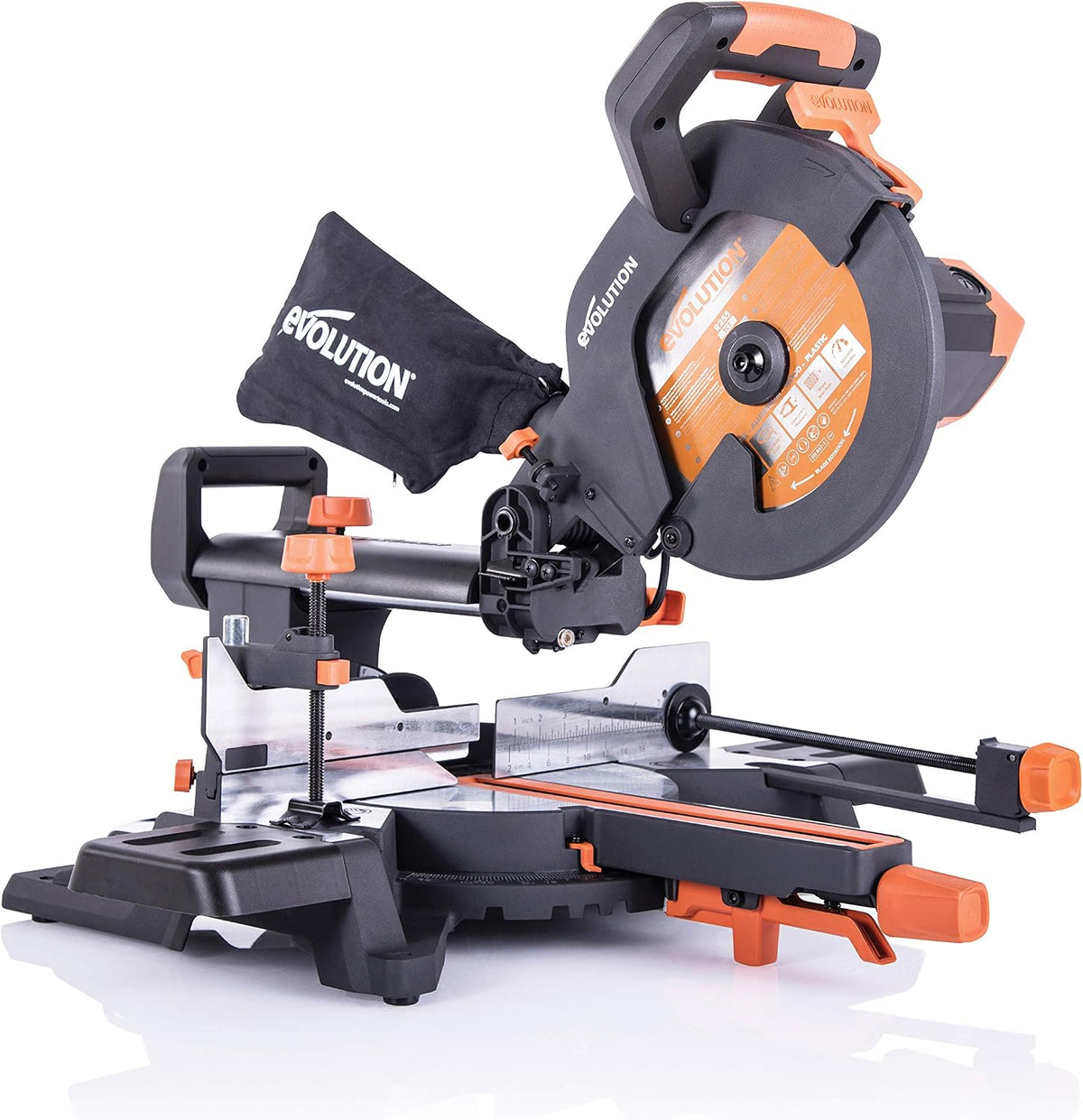 Evolution Power Tools Kapp- & Gehrungssägen, 2000 W, 300 mm, 255 mm, Schwarz/Orange