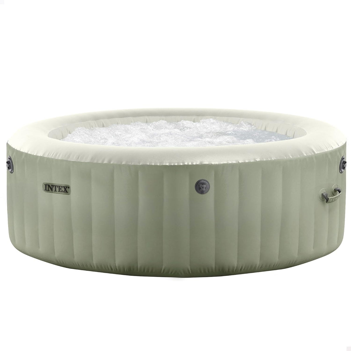 Intex Badewannen mit Sprudelfunktion, 216 cm, 71 cm, Olivgrün, 6-Person Olive Green Round Bubble Spa Set 28428NP