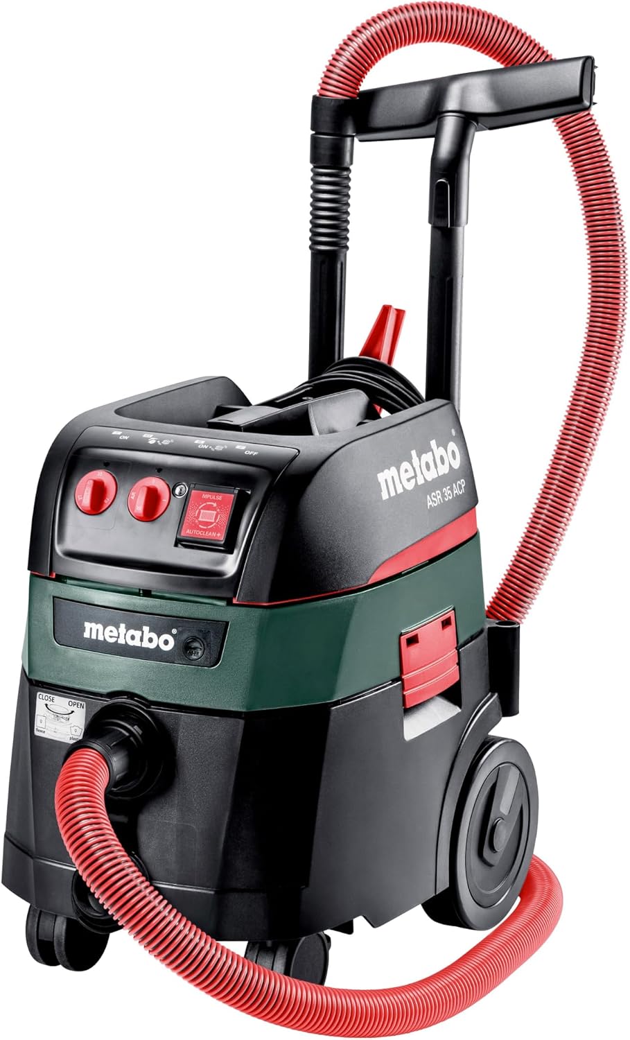 metabo Elektrowerkzeug, 1400 W, 4380 l, 35 l, schwarz/rot/grün, Allessauger ASR 35 H ACP -, Nass- und Trockensauger