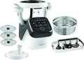 KRUPS Universalküchenmaschinen, 1550 W, 3 L, Schwarz/Weiß, Prep & Cook XL Küchenmaschine mit Kochfunktion, inkl. Schnitzelwerk