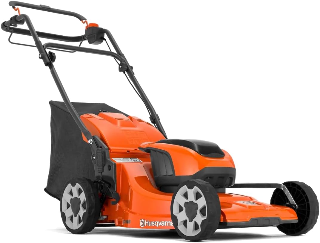 Husqvarna Rasenmäher, 42 cm, 36 V, Orange/Schwarz, LC 142iS Akku-, Schnittbreite, Li-Ion, Radantrieb, PowerBoost