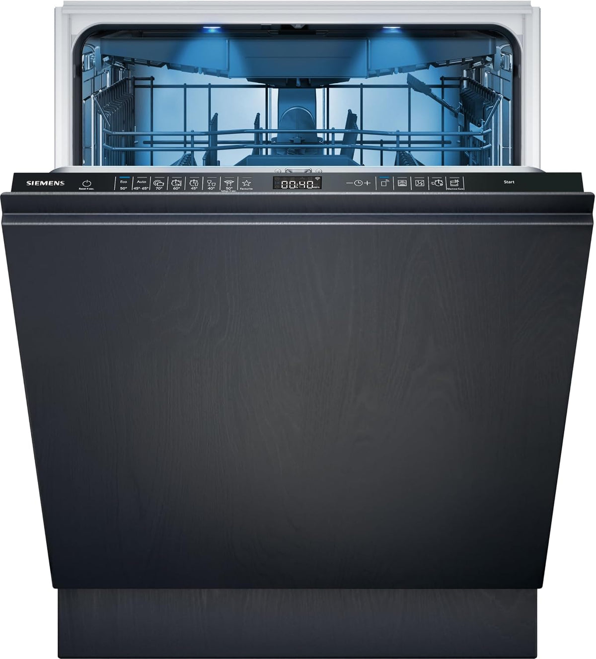 SIEMENS Geschirrspüler, 60 cm, Schwarz, SX95EX12CE, iQ500 Smarter, Vollintegrierte Spülmaschine, Made in Germany
