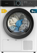 Cecotec Wärmepumpentrockner, 9 kg, Weiß/Schwarz, Bolero DressCode Dry 9180, Energieklasse E, 15 Programme, Sensor-Autotrocknung