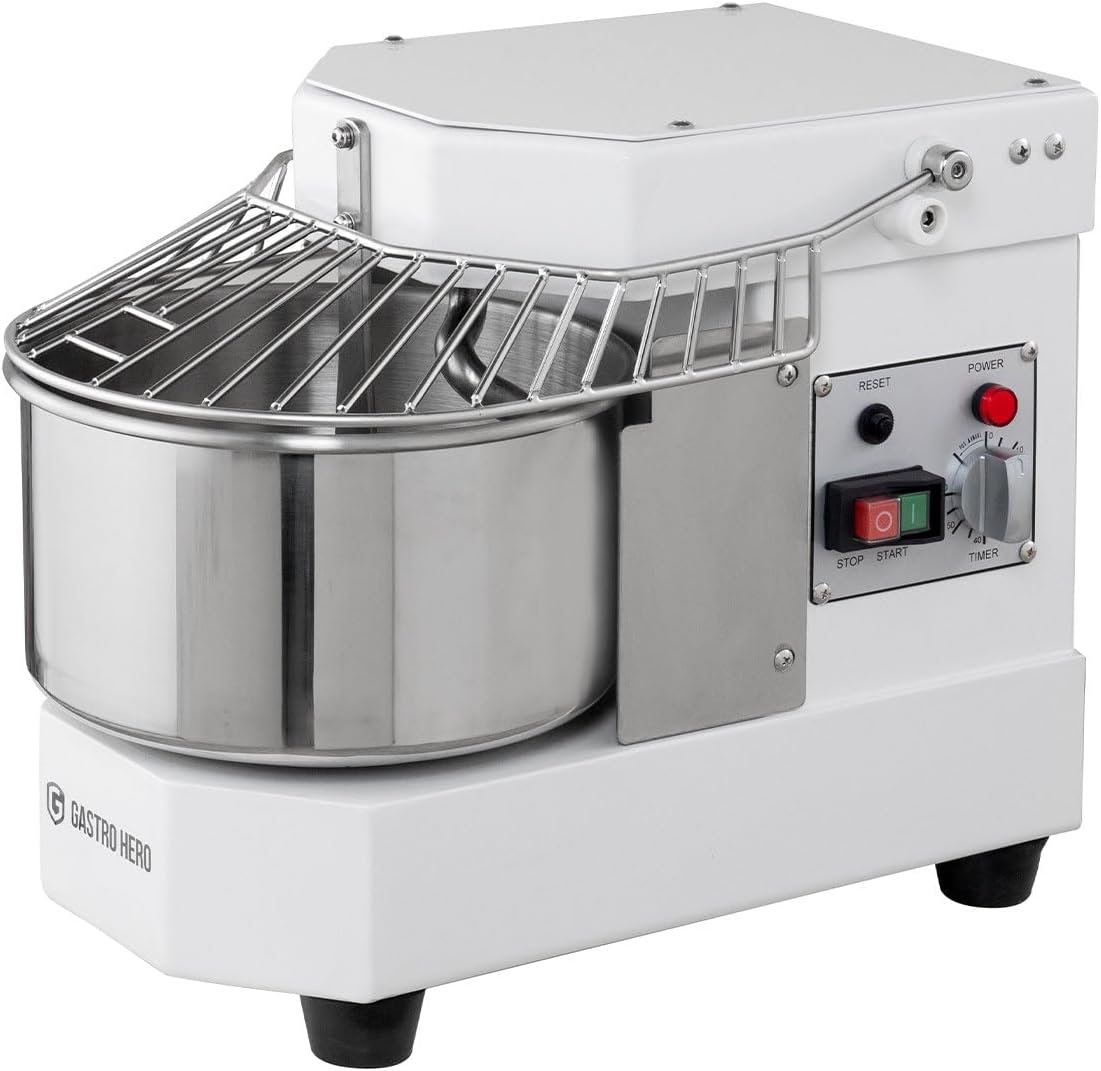 GastroHero Küche Haushalt & Wohnen,Elektrische Küchengeräte,Küchenmaschinen Rührgeräte & Mixer, 8 L, Weiß/Silber