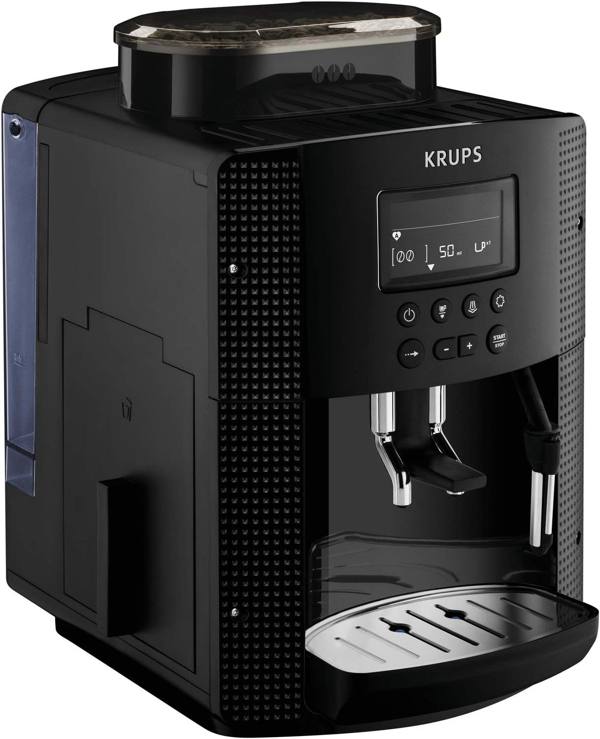 KRUPS Kaffeevollautomat, 15 bar, Schwarz, Automatische Reinigung