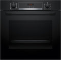 Bosch Backofen, 60 x 60 cm, Schwarz, HBA574BB3, Serie 4, Einbau-, Pyrolyse-Selbstreinigung, LED-Display-Steuerung