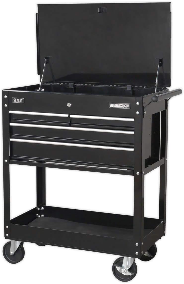 Sealey Werkzeugschränke, Schwarz, ap850mb schwere Mobile Werkzeug und Teile Trolley mit 4