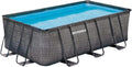 MARIMEX Stahlrahmenpool, 22 m, Grau/Blau, Florida Swimmingpool Premium Ratan I Stahlwandpool für, 15x4, 00x1, I ohne Zubehör