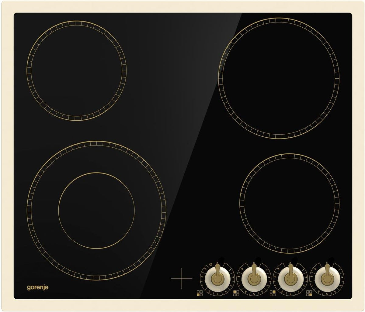 Gorenje Kochfeld, Schwarz/Beige, EC642CLI / Glaskeramik