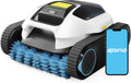 Spino Poolroboter, Weiß/Schwarz/Blau, e1 Boden und Wand, Max 21950 LPH, 210 Min Laufzeit, 5 Reinigungsmodi, Auto Wasserlinien Parkfunktion