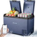 AAOBOSI Kompressor, 230 V, 95 L, 12 V, Blau, Kühlbox, Kühlbox Dual Zone mit APP Steuerung, IPX4 Wasserdicht, kühlbox