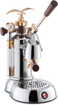 La Pavoni Kaffeemaschine, Gold/Silber/Braun, Handhebelmaschine Expo 2015 Gold-Chrom