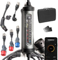 Sofa smart Juice, 11 kW, Schwarz/Rot/Blau, Booster 3 air - Mobile Wallbox & Typ 2 Ladekabel, mit App & Stromzähler