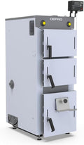 Defro Heizen & Kühlen, 12 kW, Weiß/Schwarz, Naturzugkessel Firewood Plus, Scheitholz