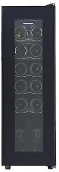 HEINNER Weinkühlschrank, 45 l, Schwarz, HRV-A45DRM12, Energieklasse G, ca. 12 Flaschen (750 ml), LED-Display, Elektronische Steuerung