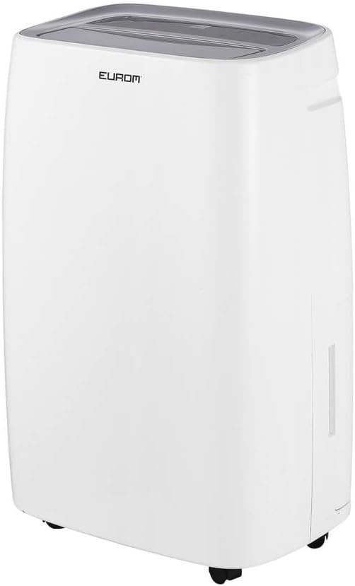 Eurom Luftentfeuchter, 30 L, 6 L, Weiß/Grau, DryBest 30 WiFi ? /Tag, energiesparend, leise, Tank, App-Steuerung, Keller & gegen Schimmel