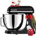 Ecunafix Knet- & Rührmaschinen, 2000 W, 8 L, Schwarz/Silber, Küchenmaschine Knetmaschine, Teigrührmaschine mit Edelstahl-Rührschüssel