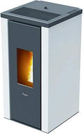 Pegaso - Kaminofen, 7 kW, Weiß/Grau, Pelletofen Vera, Weiß