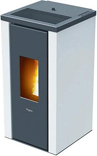 Pegaso - Kaminofen, 7 kW, Weiß/Grau, Pelletofen Vera, Weiß