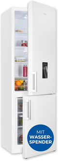 Exquisit Kühl-Gefrierkombination, 268 Liter, 180 cm, Weiß, Höhe, Kühlschrank mit Gefrierfach, Wasserspender, 4-Sterne-Gefrierfach