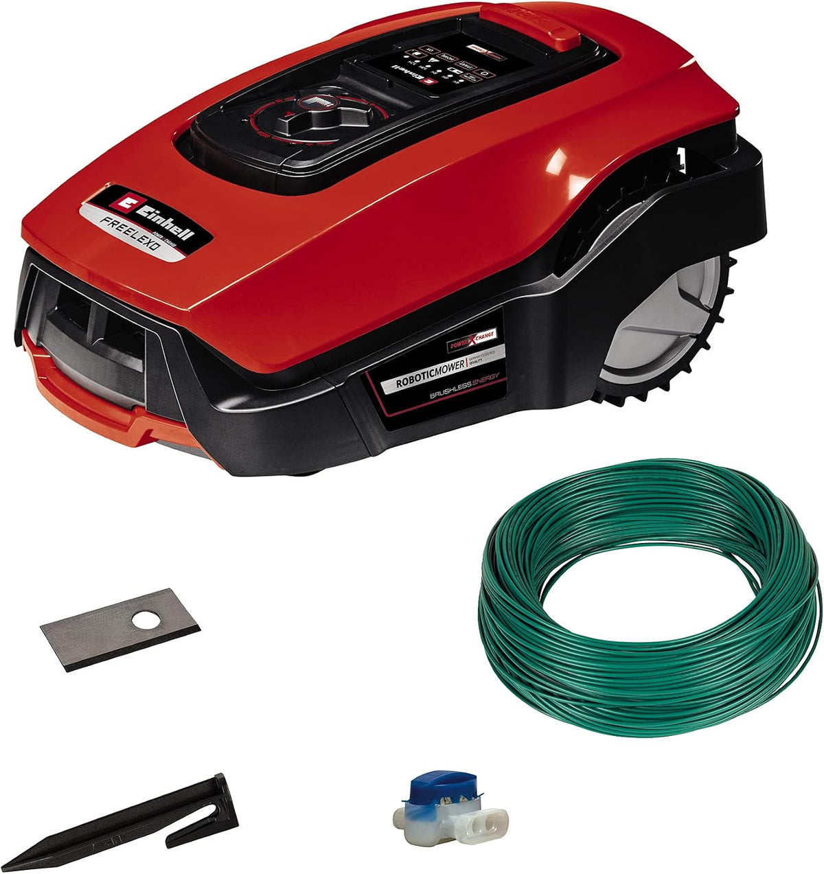 Einhell Mähroboter, 450 m, 18 V, Rot/Schwarz, Rasen FREELEXO 450 BT Solo Power X-Change (Li-Ion, Multizonenmäher
