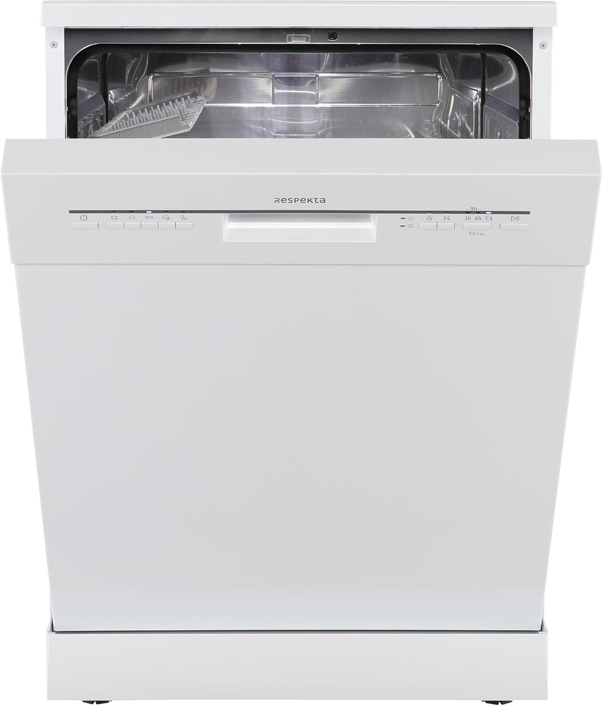 respekta Geschirrspüler, 60 cm, 49 dB, Weiß, Bena Unterbau-, /Freistehend / 5 Programme/Startzeitvorwahl/Automatische