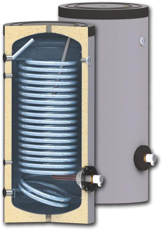 ThermoFlux Wärmepumpen, Grau/Schwarz, speicher SWPN 400, mit einem Wärmetauscher