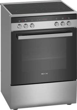 Siemens Herd, Silber/Schwarz, HK9R3A250, Glaskeramik