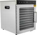 HOARLICN Reifeschrank, 800w, Rostfreier Stahl, Silber, Food Dehydrator, Dörrautomat Rostfreier Stahl Dehydrator Food Dry Ager