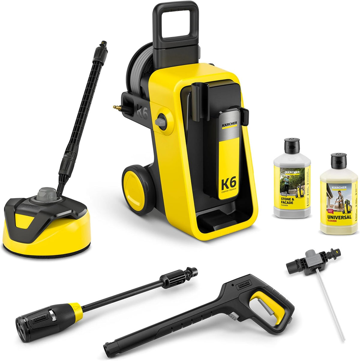 Karcher Hochdruckreiniger, 160 bar, 18,2 kg, 510 l, 50 m, Gelb/Schwarz, Kärcher K 6 Comfort Premium Home, Druck
