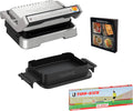 Tefal Backofen, Silber/Schwarz, OptiGrill 4-in-1 Tipp-Kick Edition Kontaktgrill, Grillen/BBQ/Ofen/komplette Mahlzeit