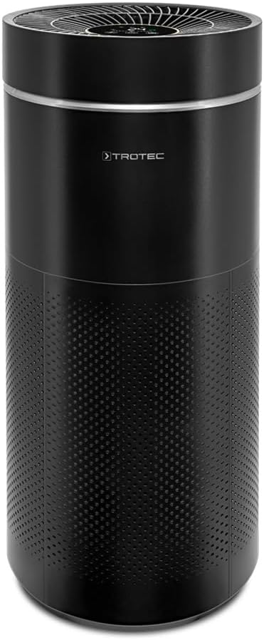 TROTEC Dunstabzugshaube, 105 m, 42 m, schwarz, Luftreiniger AirgoClean 171 E, HEPA Filter für Allergiker, Räume bis ² / ³