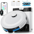 LEFANT Saugroboter, Weiß/Schwarz, M2 Pro mit Wischfunktion, Staubsauger Roboter mit Automatischer Staubentleerung