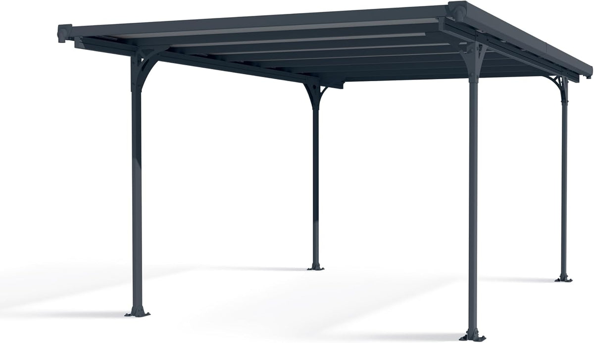 Palram Carports, 504 x 299 cm, Anthrazit, Canopia by Carport Bausatz Verona 5000 Einzelcarport