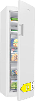 Bomann Gefrierschrank, 171 cm, 39 dB, 204 L, weiß, ® Nofrost, Energieklasse D, Tiefkühlschrank, MultiAirflow, leise