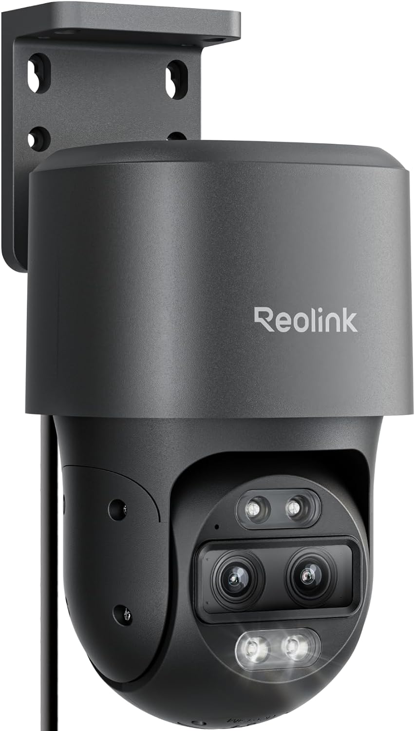 Reolink Überwachungskamera, Grau, 4K 8MP PTZ PoE Außen mit Dual-Objektiv, 6X Hybridzoom, 355°/90° Schwenkbar, Auto-Tracking