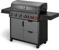 Enders Gasgrill, Schwarz/Grau, Hyde 6 SIKR Turbo, 6-Brenner aus Edelstahl für kraftvolles direktes und, 800 °C TURBO ZONE