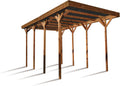 Forest Style Garten,Gartenhäuser & Aufbewahrung,Carports, 800 x 404 x 395 cm, 32,3 m, Braun