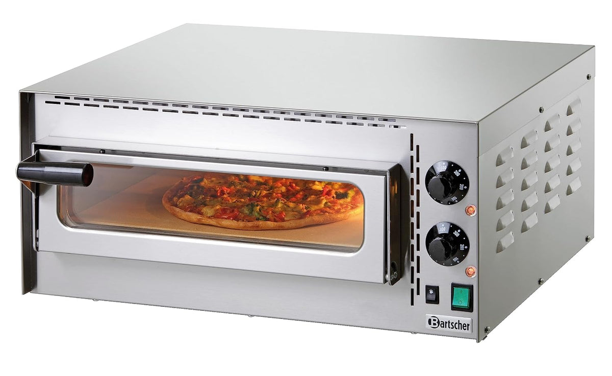 Bartscher Pizzaofen, Silber/Schwarz, 'Mini Plus' Gastronomiebedarf