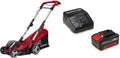 Einhell Rasenmäher, 33,5 cm, 4,0 Ah, 18 V, 30 L, Rot/Schwarz, Akku- GE-CM 36/34-1 Li Power X-Change (Li-Ion, Schnittbreite
