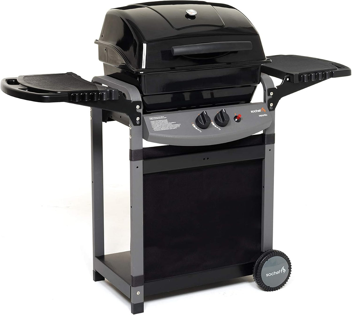 Sochef Gasgrill, Schwarz/Grau, Saporillo Australiano Grill